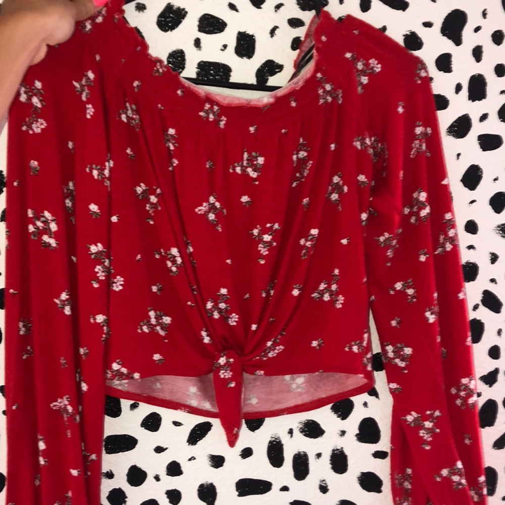 long sleeve off the shoulder